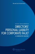 Cover: Directors' Personal Liability for Corporate Fault - Kluwer Law International