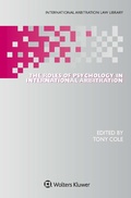 Abbildung von: The Roles of Psychology in International Arbitration - Kluwer Law International