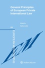 Bild: General Principles of European Private International Law - Kluwer Law International