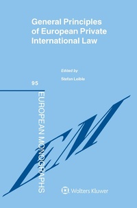 Bild vergrößern Bild: General Principles of European Private International Law - Kluwer Law International
