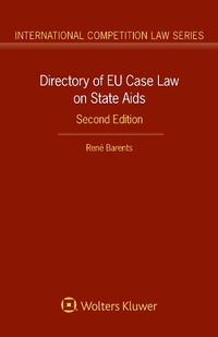 Abbildung von: Directory of EU Case Law on State Aids - Kluwer Law International