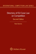 Cover: Directory of EU Case Law on Competition, - Kluwer Law International