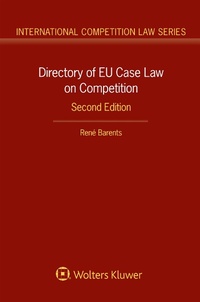 Abbildung von: Directory of EU Case Law on Competition, - Kluwer Law International