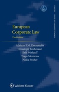 Cover: European Corporate Law - Kluwer Law International