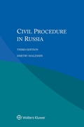 Abbildung von: Civil Procedure in Russia - Kluwer Law International