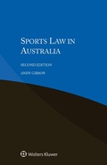 Cover: Sports Law in Australia - Kluwer Law International