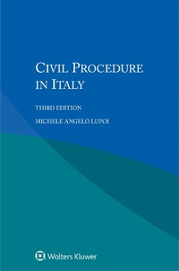 Abbildung von: Civil Procedure in Italy - Kluwer Law International