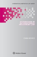 Abbildung von: Attribution in International Investment Law - Kluwer Law International