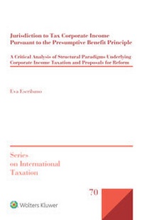 Abbildung von: Jurisdiction to Tax Corporate Income Pursuant to the Presumptive Benefit Principle - Kluwer Law International
