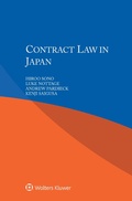Cover: Contract Law in Japan - Kluwer Law International