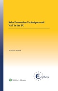 Cover: Sales Promotion Techniques and VAT in the EU - Kluwer Law International