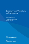 Cover: Property and Trust Law in Switzerland - Kluwer Law International
