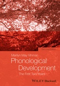 Cover: Phonological Development - Wiley-Blackwell