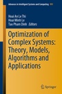 Cover: Optimization of Complex Systems: Theory, Models, Algorithms and Applications - Springer