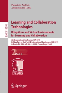 Abbildung von: Learning and Collaboration Technologies. Ubiquitous and Virtual Environments for Learning and Collaboration - Springer