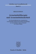Bild: Arzneimitteltherapie und Arzneimittelsicherheit. - Duncker & Humblot