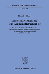 Abbildung von: Arzneimitteltherapie und Arzneimittelsicherheit - Duncker & Humblot