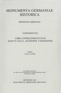 Cover: Libri contraternitatum Sancti Galli, Augiensis, Fabariensis - Harrassowitz Verlag
