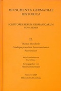 Cover: Thomas Ebendorfer, Catalogus praesulum Laureacensium - Harrassowitz Verlag