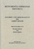 Cover: Das Brief- und Memorialbuch des Albert Behaim - Harrassowitz Verlag