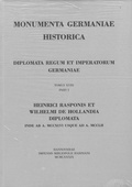 Cover: Die Urkunden Heinrich Raspes und Wilhelms von Holland: 1246-1252 - Harrassowitz Verlag