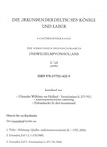 Cover: Die Urkunden Wilhelms von Holland: 1252-1256 - Harrassowitz Verlag