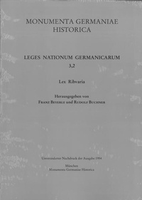 Enlarge image Cover: Lex Ribvaria - Harrassowitz Verlag