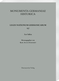 Cover: Lex Salica - Harrassowitz Verlag