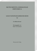Cover: Lex Baiwariorum - Harrassowitz Verlag
