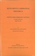 Cover: Das Constitutum Constantini (Konstantinische Schenkung) - Harrassowitz Verlag