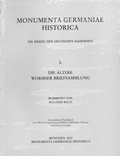 Cover: Die &auml;ltere Wormser Briefsammlung - Harrassowitz Verlag