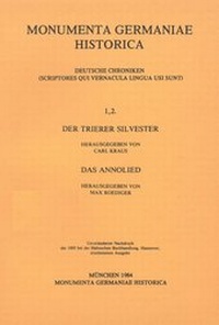 Enlarge image Cover: Der Trierer Silvester. Das Annolied - Harrassowitz Verlag