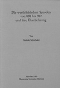 Cover: Die westfr&auml;nkischen Synoden von 888-987 und ihre &Uuml;berlieferung - Harrassowitz Verlag