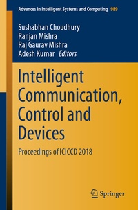 Enlarge image Cover: Intelligent Communication, Control and Devices - Springer