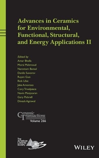 Enlarge image Cover: Advances in Ceramics for Environmental, Functional, Structural, and Energy Applications II - Wiley