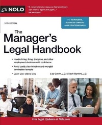 Enlarge image Cover: The Manager's Legal Handbook - NOLO