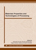 Cover: Materials Properties and Technologies of Processing - Trans Tech Publications Ltd