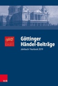 Cover: G&ouml;ttinger H&auml;ndel-Beitr&auml;ge, Band 20 - Vandenhoeck & Ruprecht