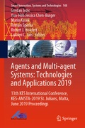 Cover: Agents and Multi-agent Systems: Technologies and Applications 2019 - Springer
