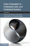 Cover: Core Concepts in Criminal Law and Criminal Justice: Volume 1 - Cambridge University Press