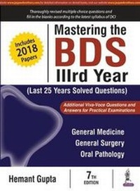 Enlarge image Cover: Mastering the BDS IIIrd Year - Jaypee Brothers Medical Publishers