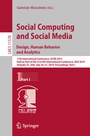 Cover: Social Computing and Social Media. Design, Human Behavior and Analytics - Springer