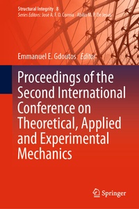Abbildung von: Proceedings of the Second International Conference on Theoretical, Applied and Experimental Mechanics - Springer