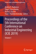 Cover: Proceedings of the 5th International Conference on Industrial Engineering (ICIE 2019) - Springer