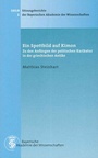 Cover: Ein Spottbild auf Kimon - Bayerische Akademie der Wissenschaften