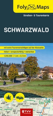 Abbildung von: FolyMaps Karte Schwarzwald 1:250 000 - TVV Touristik-Verlag GmbH