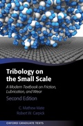 Cover: Tribology on the Small Scale - Oxford University Press