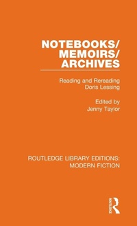 Enlarge image Cover: Notebooks/Memoirs/Archives - Routledge