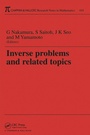 Cover: Inverse Problems and Related Topics - Chapman & Hall/CRC