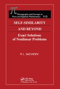 Cover: Self-Similarity and Beyond - Chapman & Hall/CRC